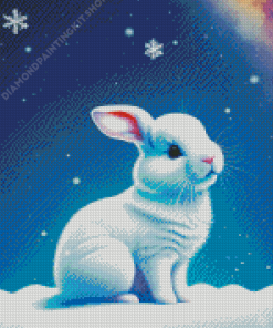 Bunny In Snow Diamond Painting