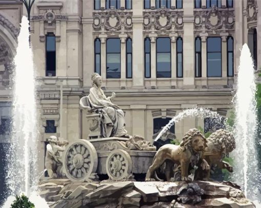 Cibeles Fountain Diamond Painting