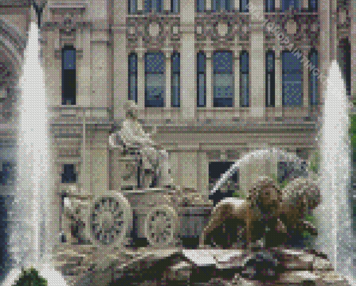 Cibeles Fountain Diamond Painting