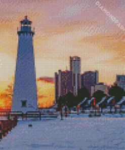 Detroit Lighthouse Diamond Painting