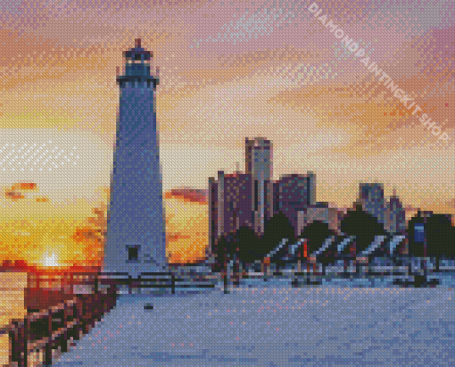 Detroit Lighthouse Diamond Painting