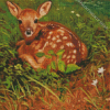 Resting Deer Diamond Painting