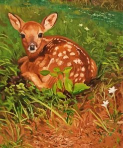 Resting Deer Diamond Painting