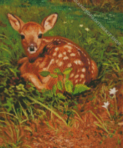 Resting Deer Diamond Painting