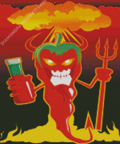 Devil Chilli Pepper Diamond Painting