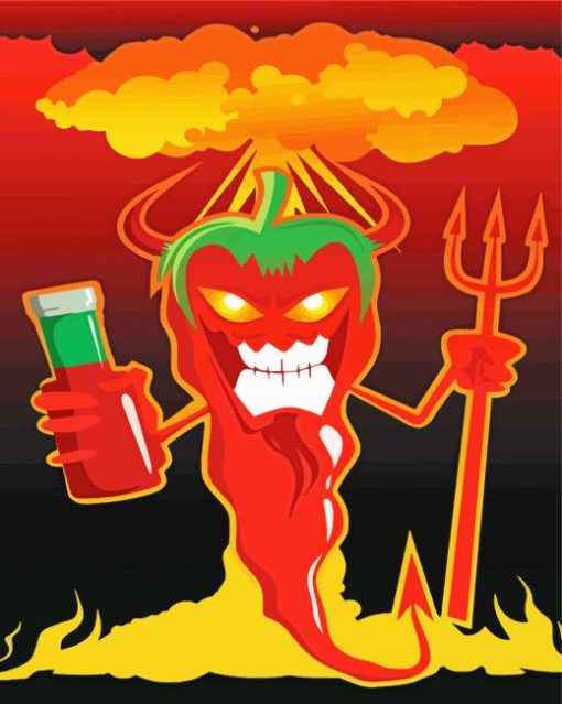 Devil Chilli Pepper Diamond Painting