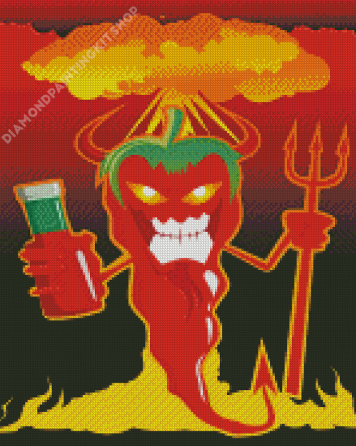 Devil Chilli Pepper Diamond Painting