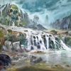 Fantasy Skull Waterfall Landscape Diamond Painting