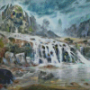 Fantasy Skull Waterfall Landscape Diamond Painting