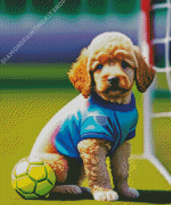 Football Dog Diamond Painting