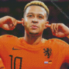 Footballer Memphis Depay Diamond Painting