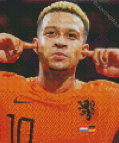 Footballer Memphis Depay Diamond Painting