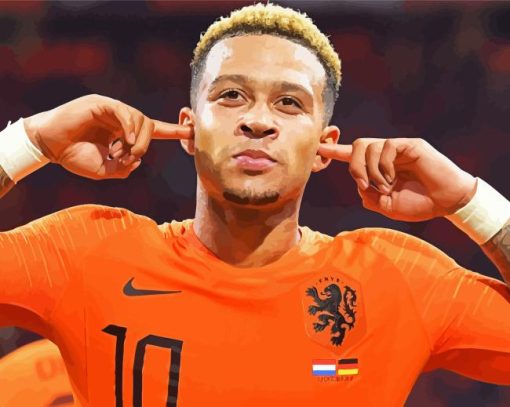 Footballer Memphis Depay Diamond Painting