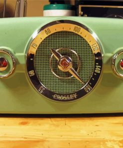 Green Radio Vintage Diamond Painting