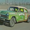 Green Gasser Old Car Diamond Painting