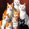 Groups Of Cats Diamond Painting