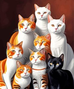 Groups Of Cats Diamond Painting