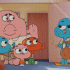 Gumball Family Diamond Painting