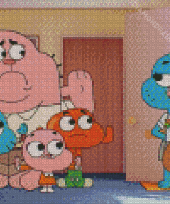 Gumball Family Diamond Painting