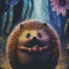 Hedgehog And Strawberry Diamond Painting