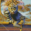 King Julien In Madagascar Movie Diamond Painting