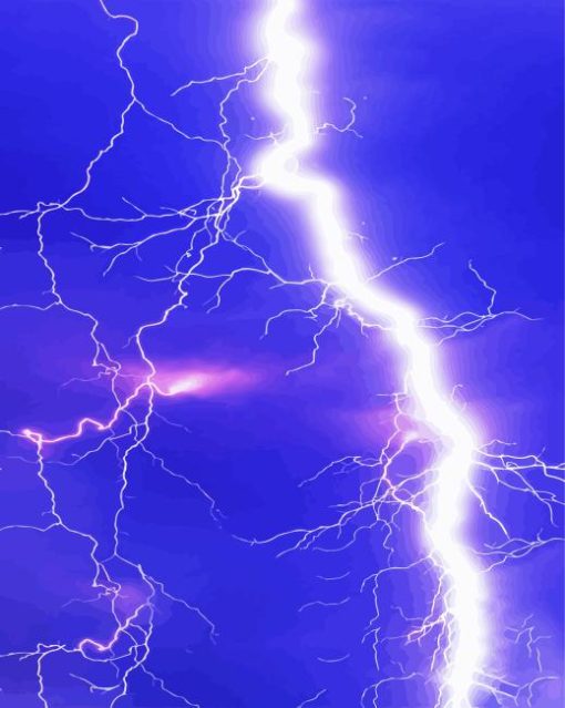 Lightning Thunderstorm Sky Scape Diamond Painting