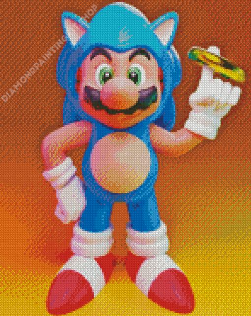 Mario Sonic Diamond Painting