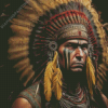 Strong Native Man Diamond Painting