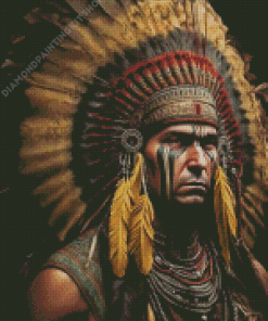 Strong Native Man Diamond Painting