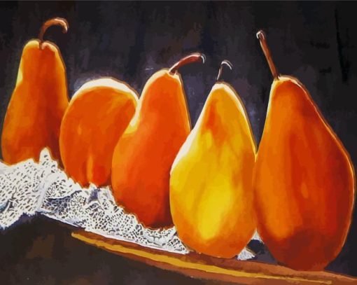 Pears In A Row Susan Bauer Diamond Painting