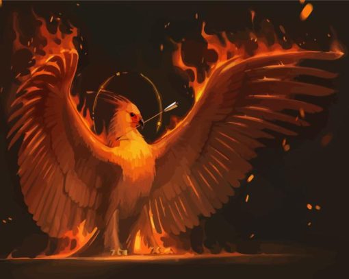 Phoenix Fire Eagle Diamond Painting