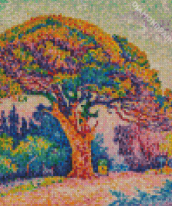 Pine Tree At St Tropez Diamond Painting