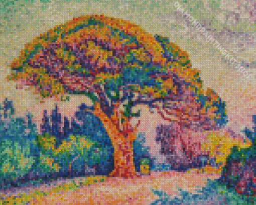 Pine Tree At St Tropez Diamond Painting