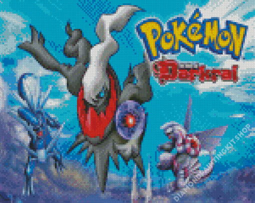 Pokemon The Rise Of Darkrai Movie Poster Diamond Painting