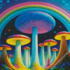 Psychedelic Mushroom Diamond Painting