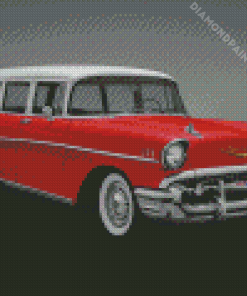 Red 1957 Chevrolet Belair Diamond Painting