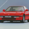 Red Honda Prelude Diamond Painting