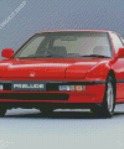 Red Honda Prelude Diamond Painting