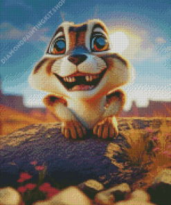 Silly Chipmunk Diamond Painting