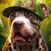 Stylish Dog With Casquette Diamond Painting