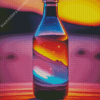 Sunset Neon Galaxy Bottle Diamond Painting