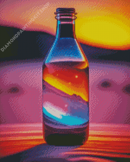 Sunset Neon Galaxy Bottle Diamond Painting