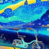 Van Gogh Style Bike Diamond Painting