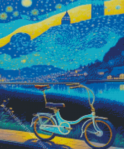 Van Gogh Style Bike Diamond Painting