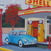 Vintage Gas Station Diamond Painting