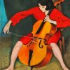 Violoncellist Woman Diamond Painting