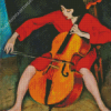 Violoncellist Woman Diamond Painting