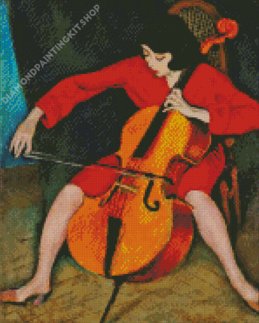 Violoncellist Woman Diamond Painting