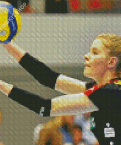 Volleyball Player Camilla Weitzel Diamond Painting