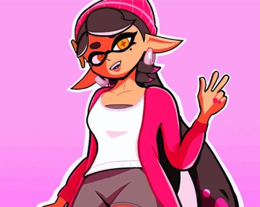 Callie Splatoon Art Diamond Painting